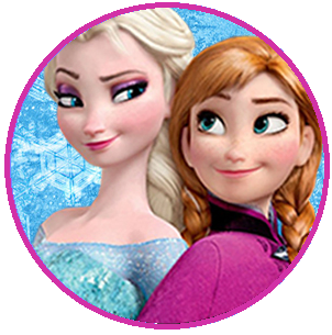adesivo tubete Frozen rosa